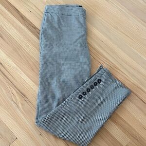 Talbots Men's dark green and White Patterned Dress Pants
